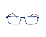 Specsmakers - Unisex Rectangle Full Frame - Blue Matt Grey Metallic - AML8189 - (LENSES INCLUDED)*