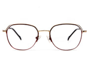 Specsmakers - Unisex Square Full Frame - Red Matt Gold - AMO2420 - (LENSES INCLUDED)*