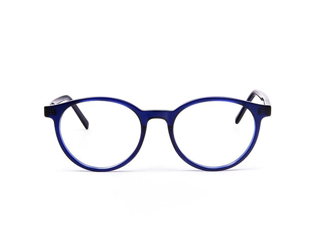 SHELL HAPSTER - FULL FRAME - BLUE SHINE - ROUND - CO7181 - (Lenses Included)*