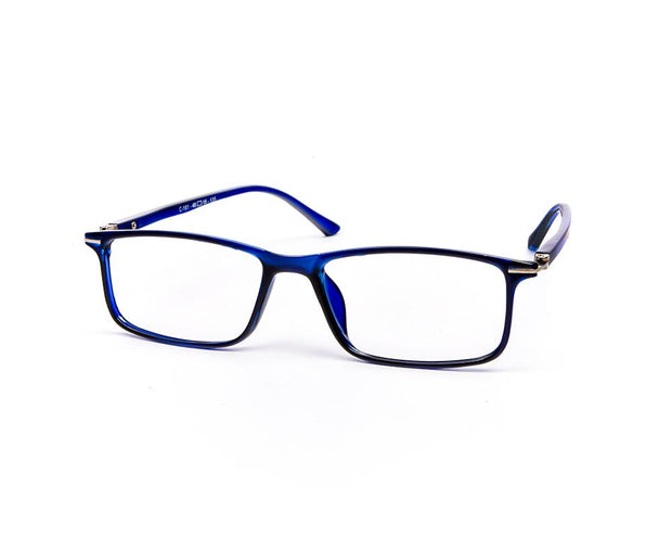 Specsmakers - Unisex Rectangle Full Frame - Blue Shine Blue - COC101 - (LENSES INCLUDED)*