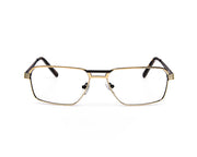 Specsmakers - Unisex DB Rectangle Full Frame - Gold Shine BLACK - ANF30633 - (LENSES INCLUDED)*