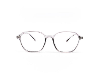 SHELL FRAME - FULL FRAME - CRYSTAL GREY - TUK2409 - SQUARE - 54 - Lenses Included