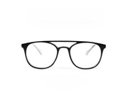 SHELL FRAME - FULL FRAME - BLACK SHINE - TUK2446 - ROUND - 51 - Lenses Included