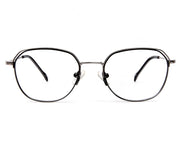 Specsmakers - Unisex Square Full Frame - Black Matt Grey Metallic - AMO2420 - (LENSES INCLUDED)*
