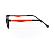 Peepstar - KIDS Square Full Frame - Black Matt Red - AMLT14002 - (LENSES INCLUDED)*