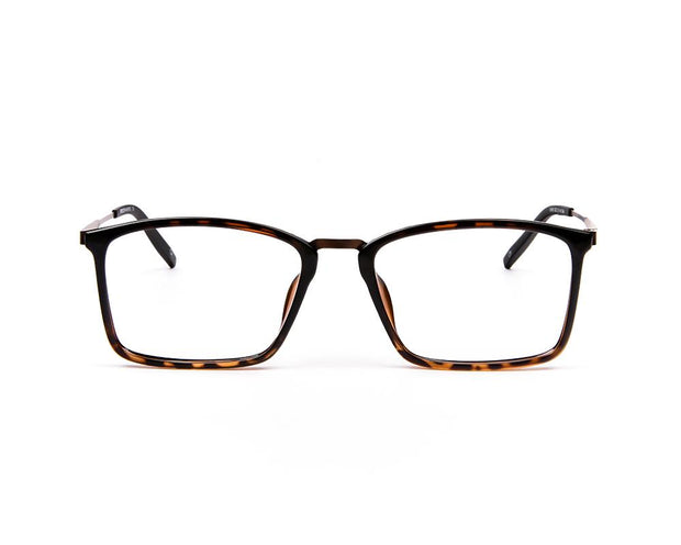 SHELL  - FULL FRAME - BROWN TORTISE - SQUARE - AML8185 - (Lenses Included)*