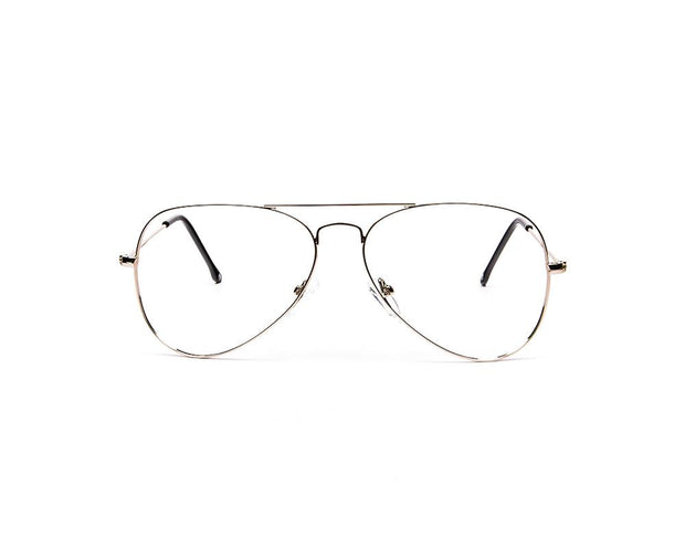Specsmakers - Unisex DB Oval Full Frame - Silver Shine SILVER - AML3001 - (LENSES INCLUDED)*