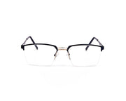 Specsmakers - Unisex DB Rectangle Half Frame - Blue Shine SILVER - ANF30348 - (LENSES INCLUDED)*