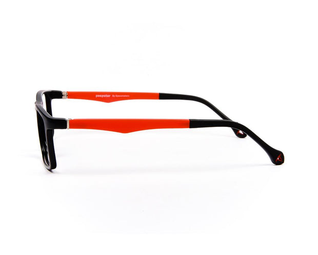 Peepstar - KIDS Square Full Frame - Black Matt Red - AMLT14000 - (LENSES INCLUDED)*