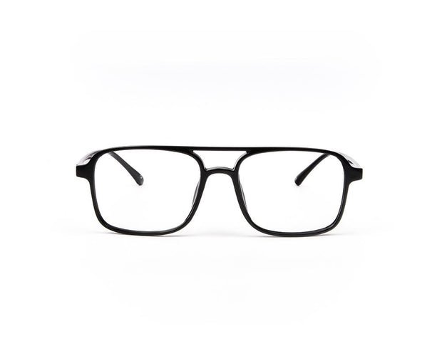 SHELL FRAME - FULL FRAME - BLACK SHINE - TUK2430 - SQUARE - 51 - Lenses Included