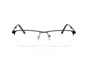 METAL  - HALF FRAME - BLACK MATT - RECTANGLE - ANF30580 - (Lenses Included)*