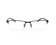 METAL  - HALF FRAME - BLACK MATT - TUK8819 - RECTANGLE - 53 - Lenses Incuded