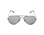 METAL SUNGLASS - FULL FRAME - GREY METALLIC SHINE - SOI3025 - AOVAL - 57