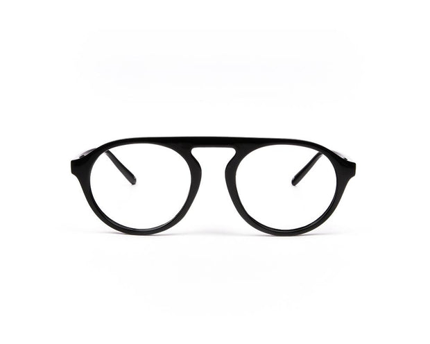 SHELL FRAME - FULL FRAME - BLACK SHINE - TUK2415 - ROUND - 50 - Lenses Included