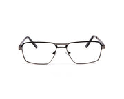 SPECSMAKERS - UNISEX DB RECTANGLE FULL FRAME - BLACK MATT Grey Metallic - ANF30633