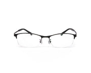 METAL  - HALF FRAME - BLACK MATT - TUK001 - RECTANGLE - 51 - Lenses Incuded