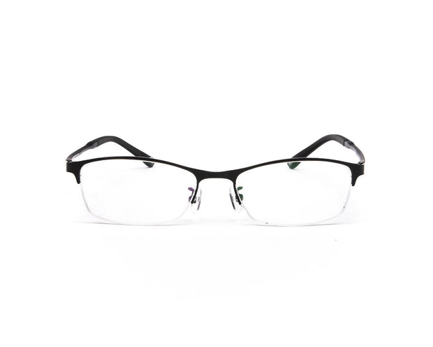 METAL  - HALF FRAME - BLACK MATT - TUK001 - RECTANGLE - 51 - Lenses Incuded