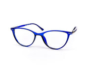 Specsmakers - Unisex Cateye Full Frame - Dark Blue Shine Blue - COC102 - (LENSES INCLUDED)*
