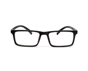 SHELL  - FULL FRAME - UNISEX - BLACK MATT - BLUE - RECTANGLE - (Lenses Included)*