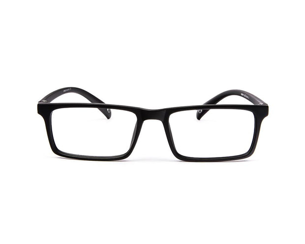 SHELL  - FULL FRAME - UNISEX - BLACK MATT - BLUE - RECTANGLE - (Lenses Included)*
