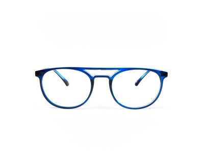 SHELL FRAME - FULL FRAME - BLUE SHINE - TUK2445 - ROUND - 51 - Lenses Included