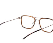 Square Brown Shine WITH Brown Shell Frame SS10333 - (LENSES INCLUDED)*