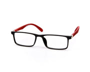 Specsmakers - Unisex Rectangle Full Frame - Black Matt Red - COC106 - (LENSES INCLUDED)*