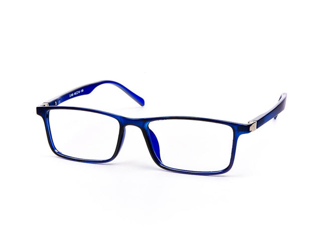 Specsmakers - Unisex Rectangle Full Frame - Blue Shine Blue - COC105 - (LENSES INCLUDED)*