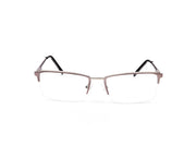 Specsmakers - Unisex Rectangle Half Frame - Grey Metallic Matt SILVER - ANF30702 - (LENSES INCLUDED)*