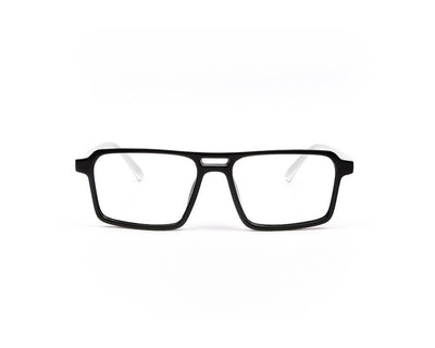 SHELL FRAME - FULL FRAME - BLACK SHINE - TUK2416 - SQUARE - 51 - Lenses Included
