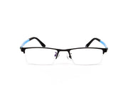 Specsmakers - Unisex Rectangle Half Frame - Black Matt Blue - PEC88308 - (LENSES INCLUDED)*