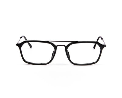 Specsmakers - Unisex Rectangle Full Frame - Blue Matt Grey Metallic - AML8181 - (LENSES INCLUDED)*
