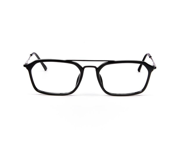 Specsmakers - Unisex Rectangle Full Frame - Blue Matt Grey Metallic - AML8181 - (LENSES INCLUDED)*