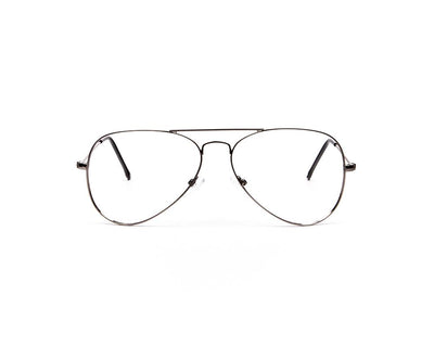 Specsmakers - Unisex DB Oval Full Frame - Grey Metallic Shine - AML3001 - (LENSES INCLUDED)*