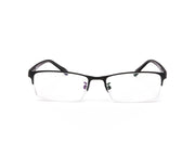 METAL  - HALF FRAME - BLACK MATT - TUK8817 - RECTANGLE - 52 - Lenses Incuded