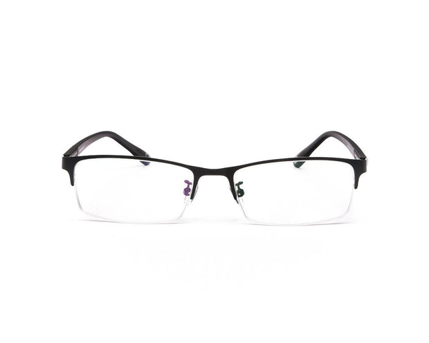METAL  - HALF FRAME - BLACK MATT - TUK8817 - RECTANGLE - 52 - Lenses Incuded