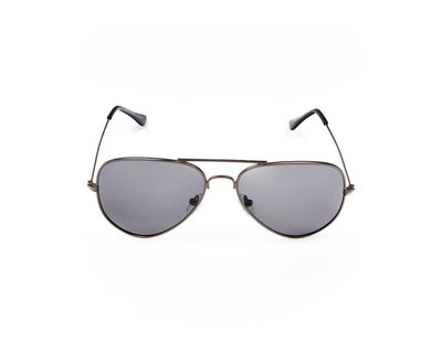 METAL SUNGLASS - FULL FRAME - GREY METALLIC SHINE - SOI3025 - AOVAL - 57