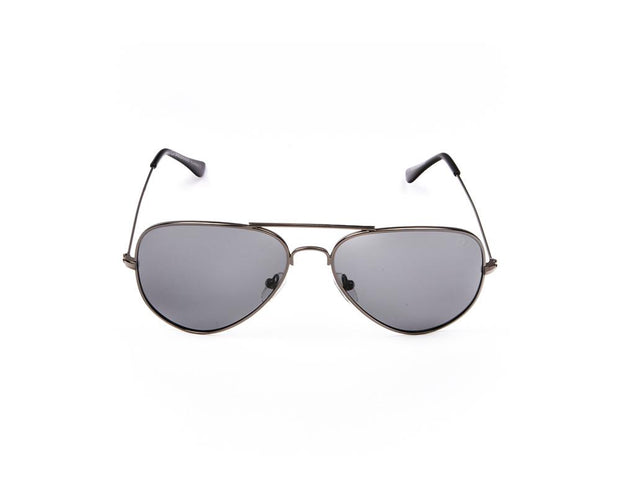 METAL SUNGLASS - FULL FRAME - GREY METALLIC SHINE - SOI3025 - AOVAL - 57