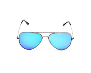 METAL SUNGLASS - FULL FRAME - GREY METALLIC SHINE - SOI3025 - AOVAL - 57