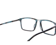 Rectangle Blue Shine WITH Grey Metallic Shell Frame SS20053 - (LENSES INCLUDED)*