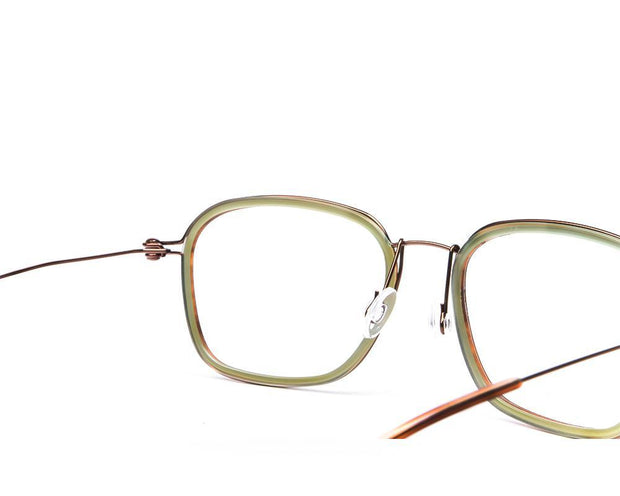 Square Brown Shine WITH Brown Shell Frame SS10331 - (LENSES INCLUDED)*