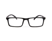 SHELL  - FULL FRAME - UNISEX - BLACK MATT - GREY - RECTANGLE - (Lenses Included)*