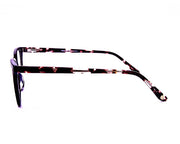 Round Brown Shine with Tortise ACETATE Full Frame AMI5003 - Specsmakers