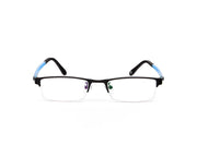 Specsmakers - Unisex Rectangle Half Frame - Black Matt Blue - PEC88307 - (LENSES INCLUDED)*