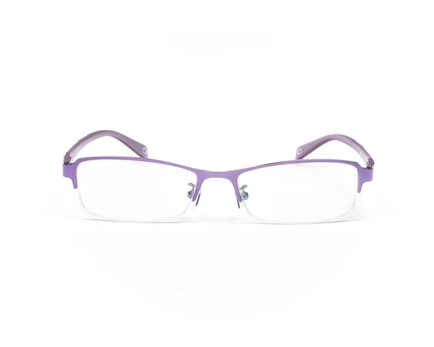 METAL  - HALF FRAME - PURPLE SHINE - TUK1236 - RECTANGLE - 52 - Lenses Incuded