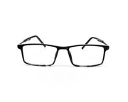 Specsmakers - Unisex Rectangle Full Frame - Black Tortise Grey Metallic - AML8189 - (LENSES INCLUDED)*