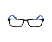 SHELL  - FULL FRAME - KIDS - BLACK MATT - BLUE - SQUARE - (Lenses Included)*