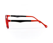 Peepstar - KIDS Square Full Frame - Red Matt BLACK - AMLT14002 - (LENSES INCLUDED)*
