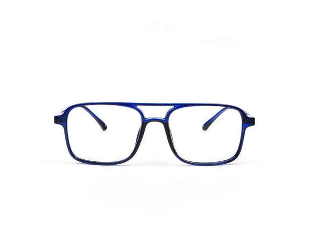 SHELL FRAME - FULL FRAME - BLUE SHINE - TUK2430 - SQUARE - 51 - Lenses Included