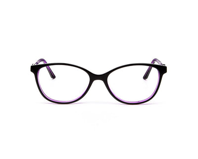 Happster - Female Cateye Full Frame - Black Shine Purple - ANF6022 - (LENSES INCLUDED)*